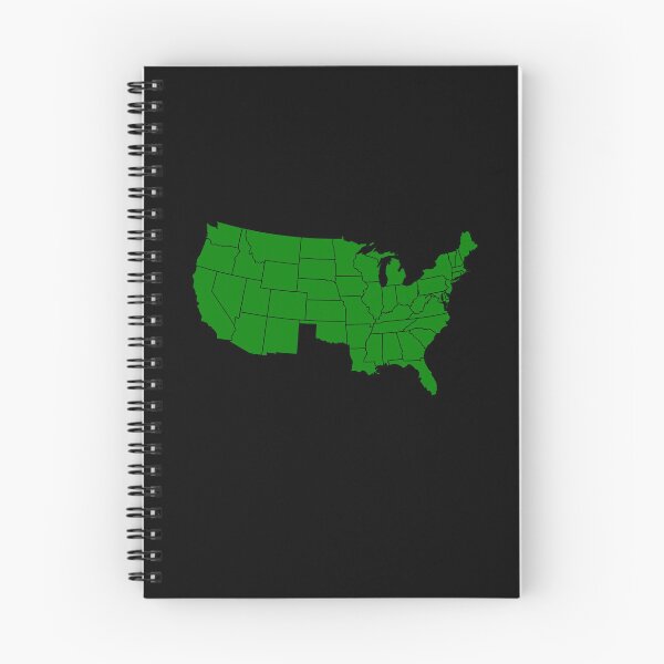 Item preview, America Without Texas, USA with Texas Missing, Green designed and sold by artfulnotebook.