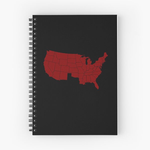 Item preview, America Without Texas, USA with Texas Missing, Maroon designed and sold by artfulnotebook.