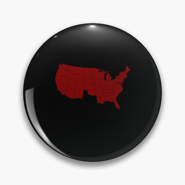 Item preview, America Without Texas, USA with Texas Missing, Maroon designed and sold by artfulnotebook.