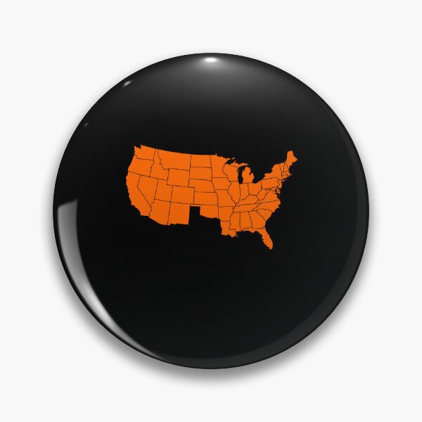 Item preview, America Without Texas, USA with Texas Missing, Orange designed and sold by artfulnotebook.