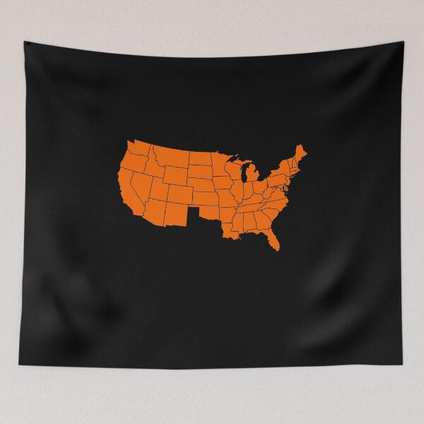 Item preview, America Without Texas, USA with Texas Missing, Orange designed and sold by artfulnotebook.