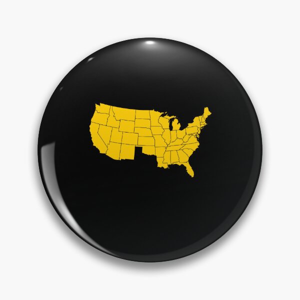 Item preview, America Without Texas, USA with Texas Missing, Yellow Gold designed and sold by artfulnotebook.