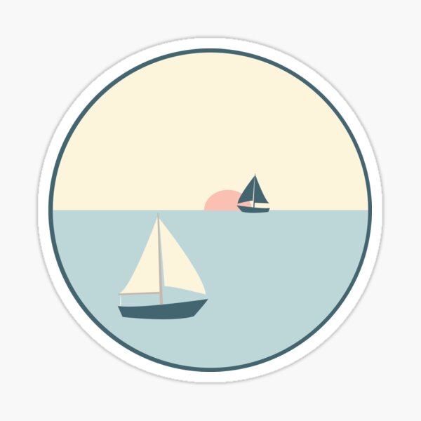 Sunset Sail Sticker