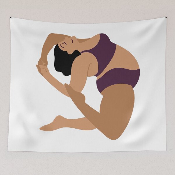 Item preview, Eka Pada Rajakapotasana - Pigeon Pose Yoga designed and sold by antevasinart.