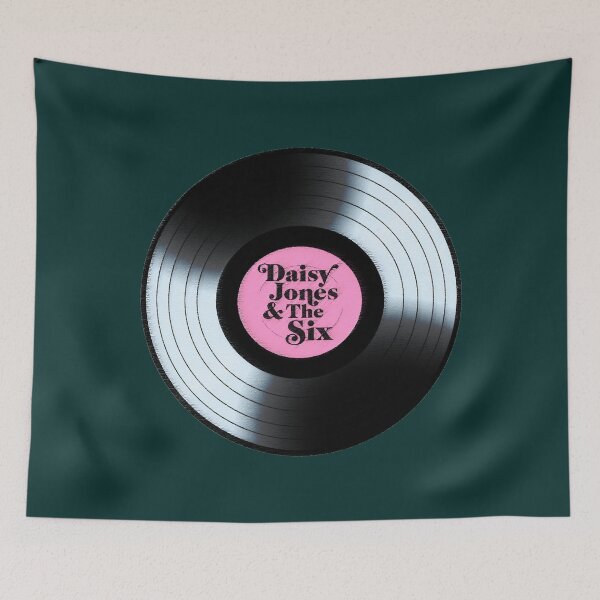 Item preview, Daisy Jones and The Six Black Retro Vinyl Disc   designed and sold by MyKnitCroh.