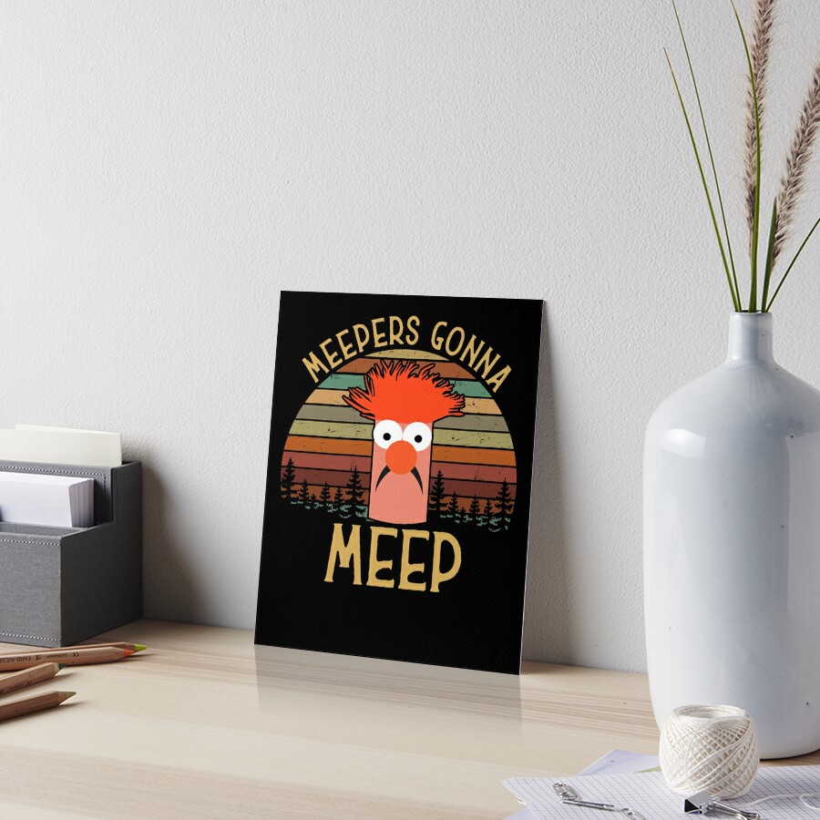 Meep Muppet Beaker | Art Board Print