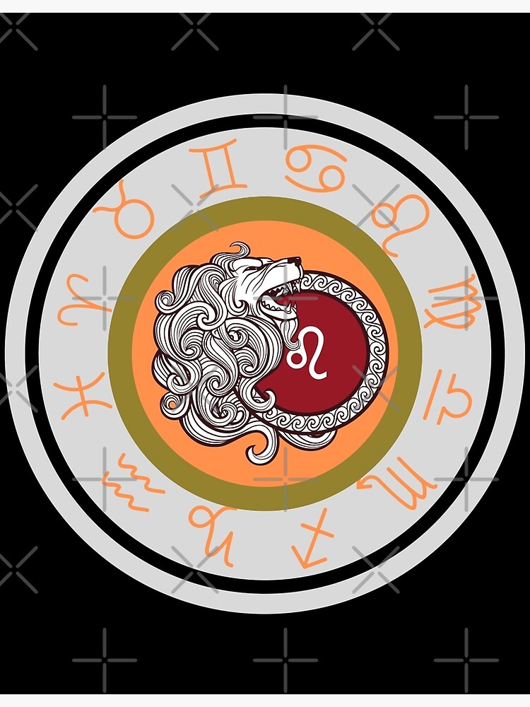 "Elegant zodiac sign design with zodiac color Leo" Poster for Sale by