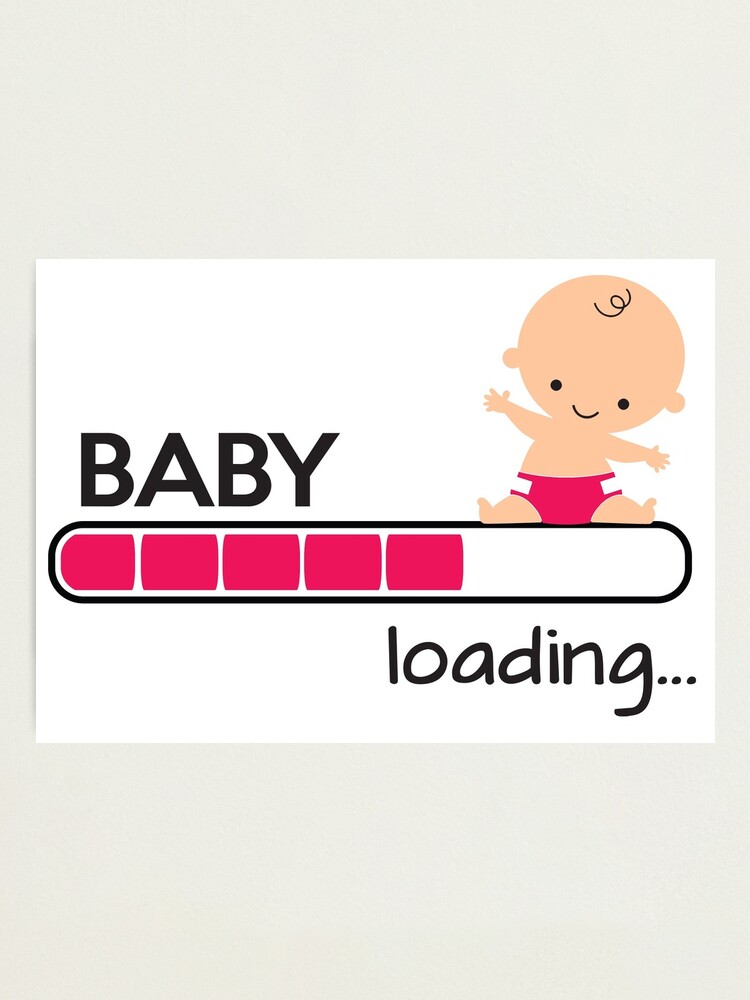 Baby Loading Fotodruck Von Nektarinchen Redbubble