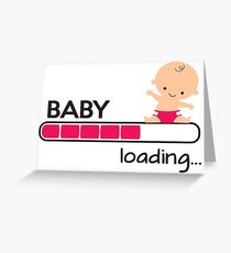 Baby loading... Grußkarte