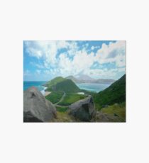 DIVIDER - ST KITTS BETWEEN THE ATLANTIC AND THE CARIBBEAN Art Board