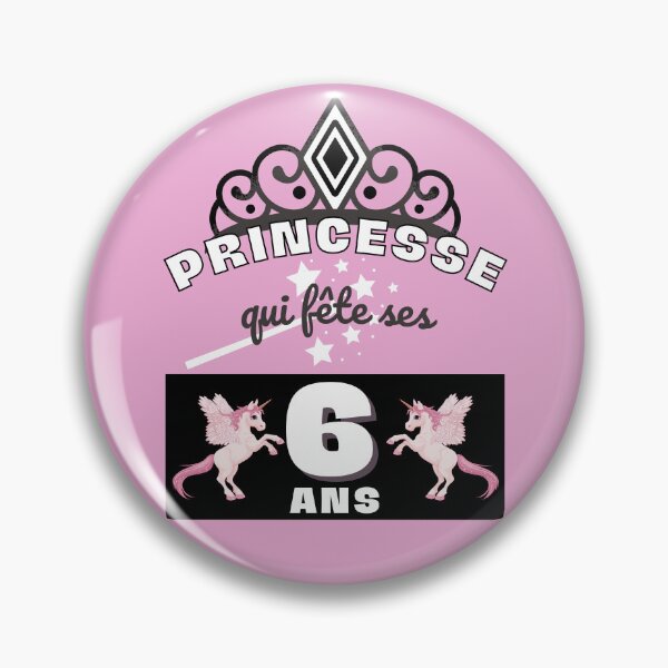 Aperçu de l'œuvre Cadeau princesse fille pour anniversaire 6 ans créée et vendue par RomualdGR.