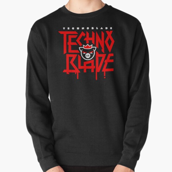 TechnoBlade Logo Red Pullover Sweatshirt