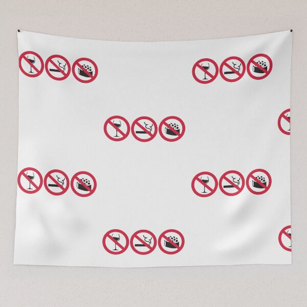 Item preview, No Alcohol - No Smoking - No Sushi designed and sold by nektarinchen.