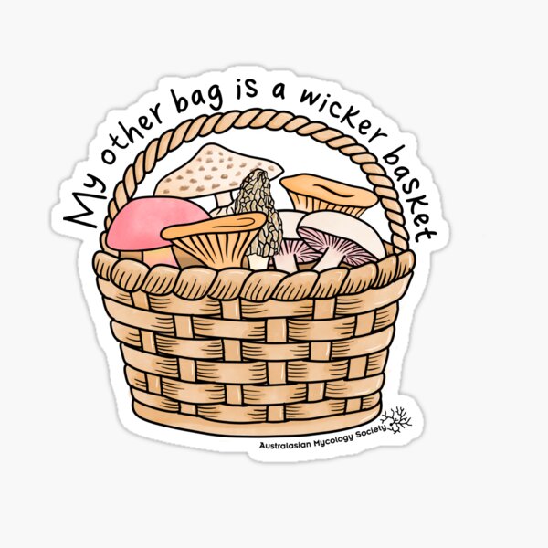 Mushroom basket Sticker