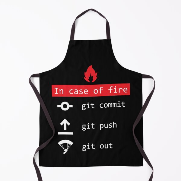 Item preview, In Case Of Fire Git Commit Push Funny Coder designed and sold by JuxNdx.