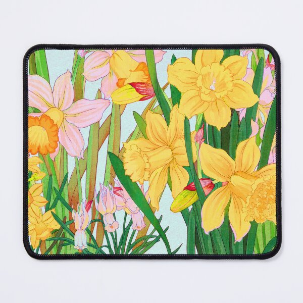 Item preview, Remix Japanese Woodblock Painting of Daffodil by Tanigami Konan. designed and sold by Tamas Das.