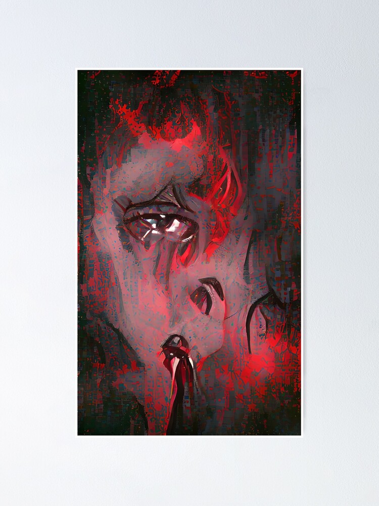 Demon Inside Creepy Abstract Art