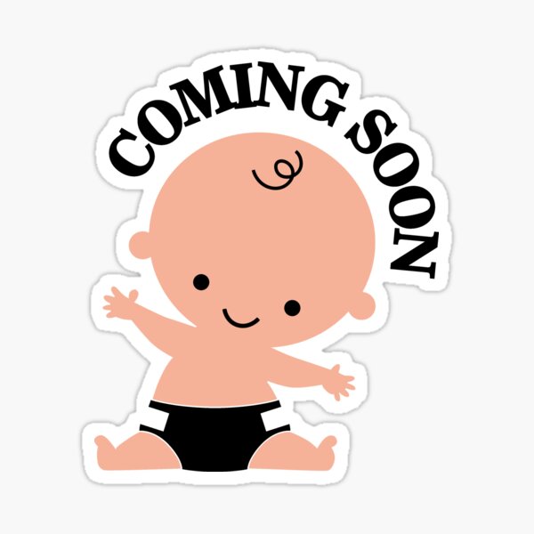 Panda op vakantie ontwerp Baby coming soon" Sticker for Sale by nektarinchen | Redbubble