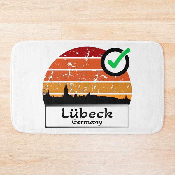 Item preview, Germany lubeck Skyline silhouette vintage designed and sold by WhereIsTravis.