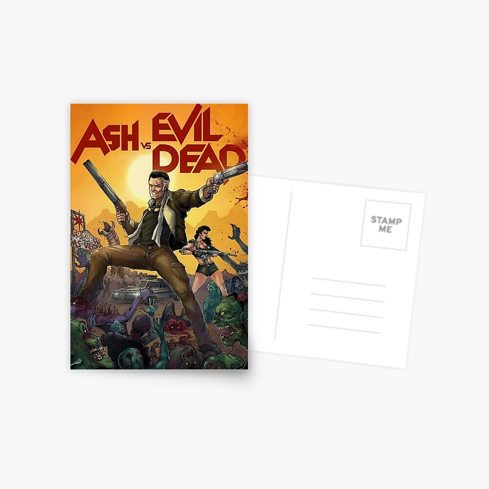 Ash Vs Evil Dead Postcard For Sale By Collinsdrawings Redbubble 3236