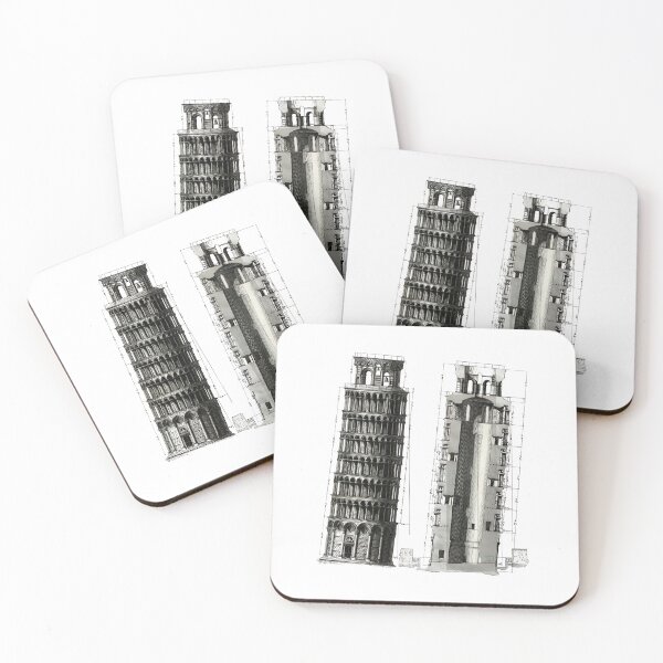 Item preview, Etching of the leaning tower of Pisa designed and sold by amuseXpress.