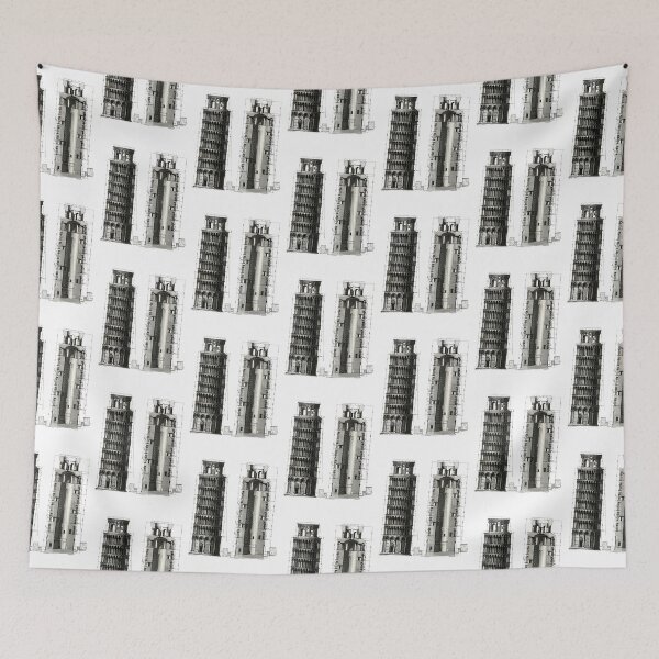 Item preview, Etching of the leaning tower of Pisa designed and sold by amuseXpress.