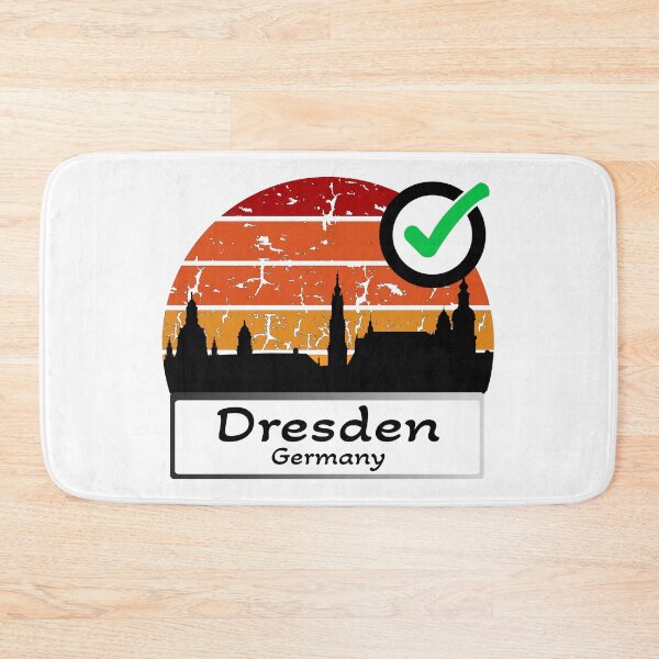 Item preview, Germany Dresden Skyline silhouette vintage designed and sold by WhereIsTravis.