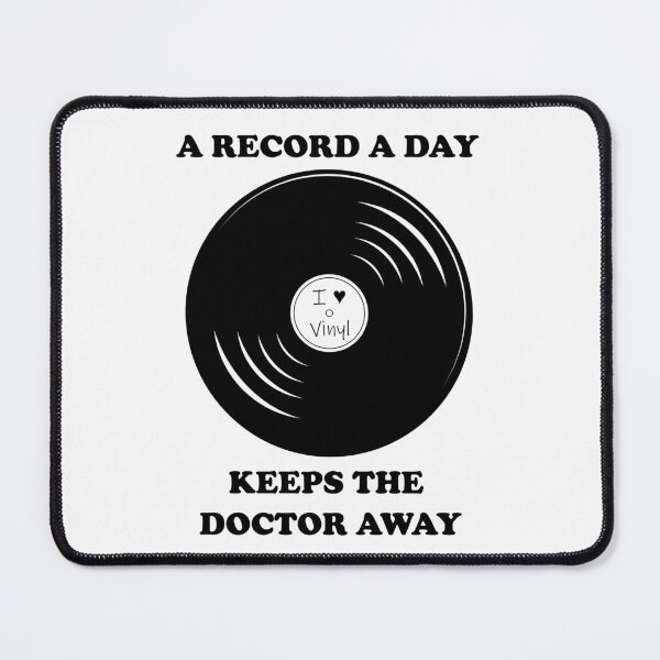 Item preview, a record a day keeps the doctor away love vinyl designed and sold by Hans-Rollschuh.
