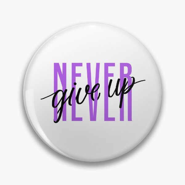 Item preview, Never Give Up Letters designed and sold by DesignPMG.