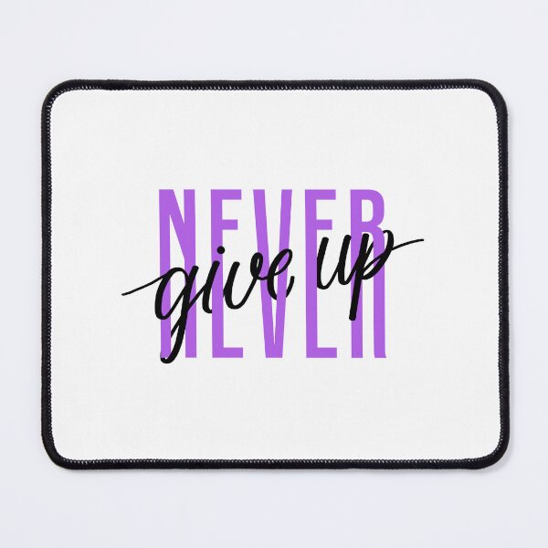 Item preview, Never Give Up Letters designed and sold by DesignPMG.
