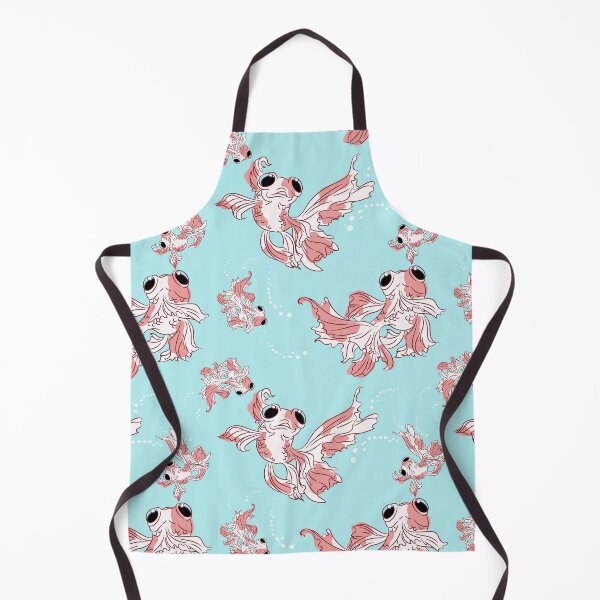 Item preview, cute playful goldfish pink blue black designed and sold by euise.