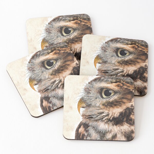 Item preview, Too much cuteness - Little Owl, Athene noctua - Custom Pet Portrait Art Studio designed and sold by Custom Pet Portrait Art Studio.