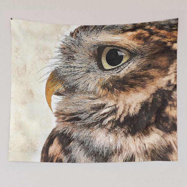 Item preview, Too much cuteness - Little Owl, Athene noctua - Custom Pet Portrait Art Studio designed and sold by Custom Pet Portrait Art Studio.