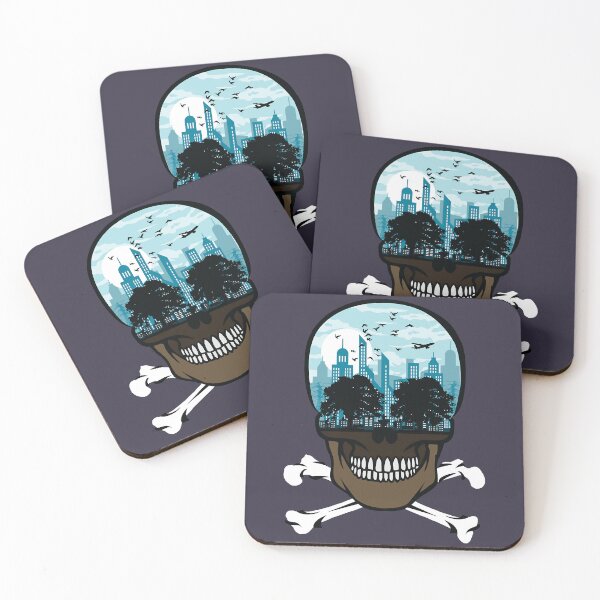 Item preview, Lover Gifts City of death skullcap design designed and sold by ChristianePires.