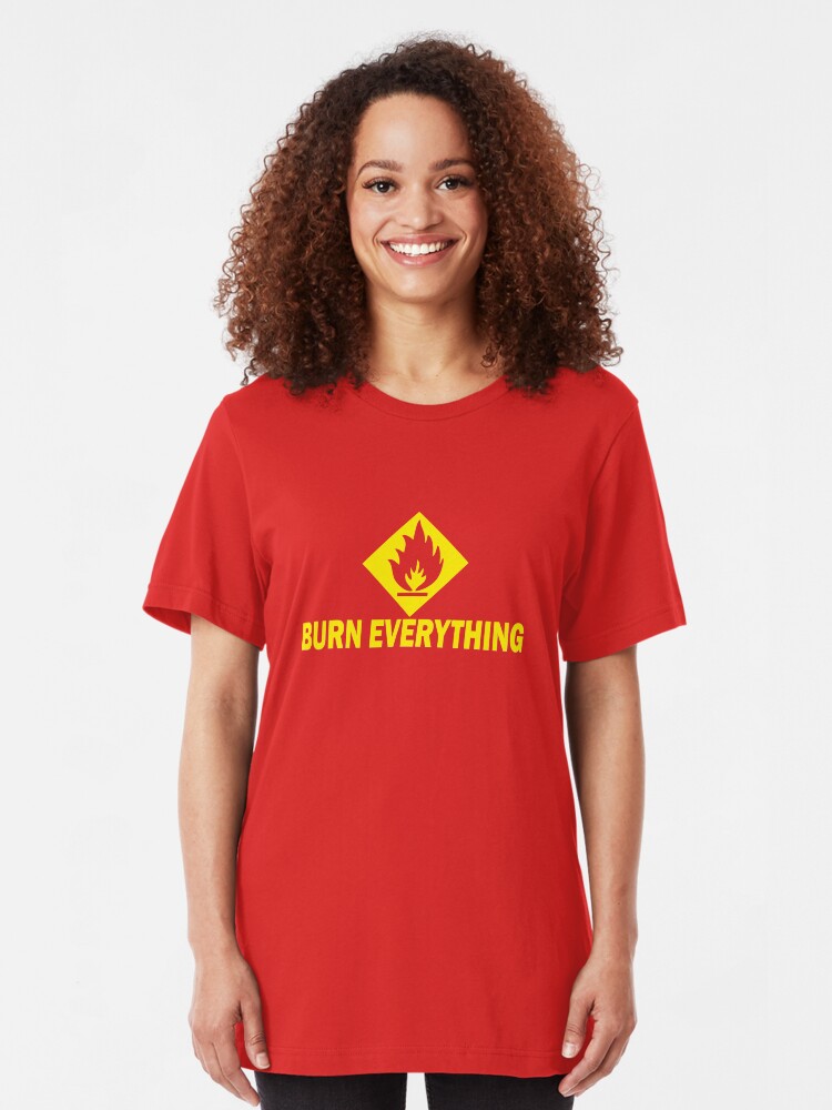Alternate view of Burn Everything Slim Fit T-Shirt