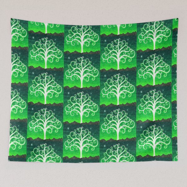 Item preview, green life tree designed and sold by rossdecoart.