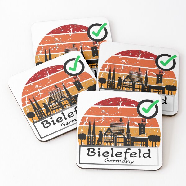 Item preview, Germany Bielefeld Skyline silhouette vintage designed and sold by WhereIsTravis.