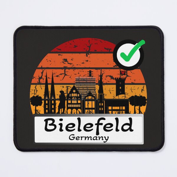 Item preview, Germany Bielefeld Skyline silhouette vintage designed and sold by WhereIsTravis.