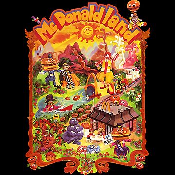 Artwork thumbnail, McDonaldland Vintage Cast Map Poster by Fstehhu6120