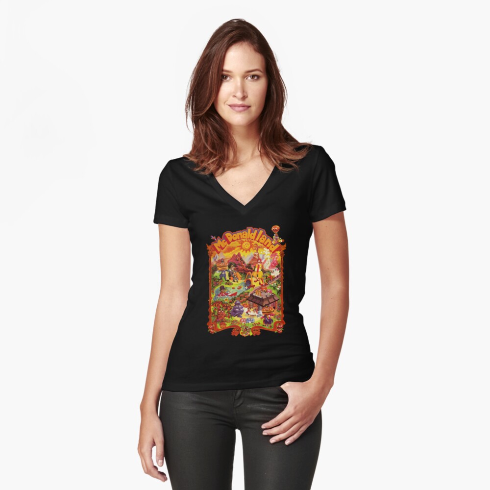 Item preview, Fitted V-Neck T-Shirt designed and sold by Fstehhu6120.