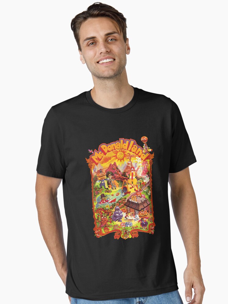 Thumbnail 1 of 7, Essential T-Shirt, McDonaldland Vintage Cast Map Poster designed and sold by Fstehhu6120.