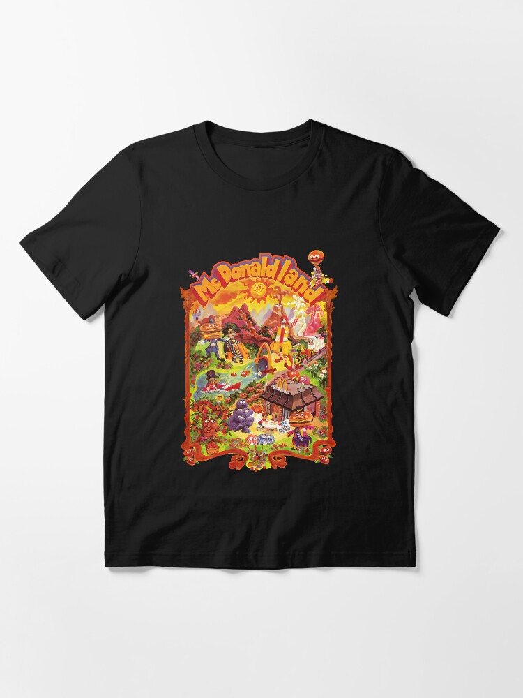 Thumbnail 3 of 7, Essential T-Shirt, McDonaldland Vintage Cast Map Poster designed and sold by Fstehhu6120.
