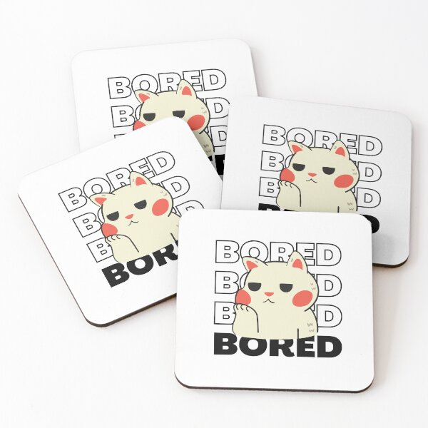 Item preview, Bored Cute Cat Design  designed and sold by Paper Hearteu.