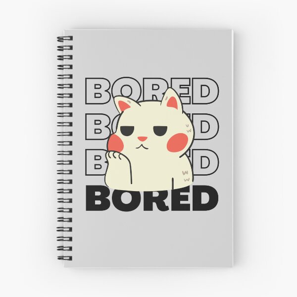 Item preview, Bored Cute Cat Design  designed and sold by Paper Hearteu.