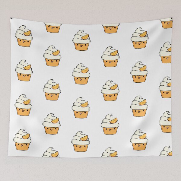 Item preview, Kawaii Orange Cupcake designed and sold by kawaiilife.