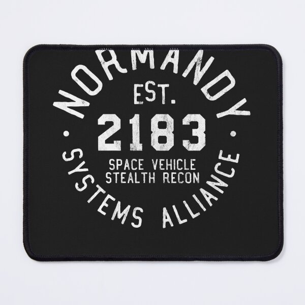 Item preview, Ssv normandy athletic shirt mass effect athletic style white print designed and sold by BrianRevord.