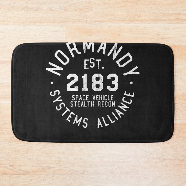 Item preview, Ssv normandy athletic shirt mass effect athletic style white print designed and sold by BrianRevord.