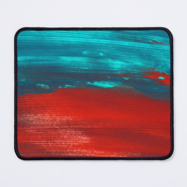 Item preview, Red Turquoise Abstract Paint Art designed and sold by Tshirtstory.