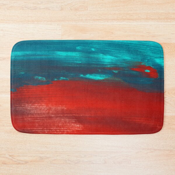 Item preview, Red Turquoise Abstract Paint Art  designed and sold by Tshirtstory.