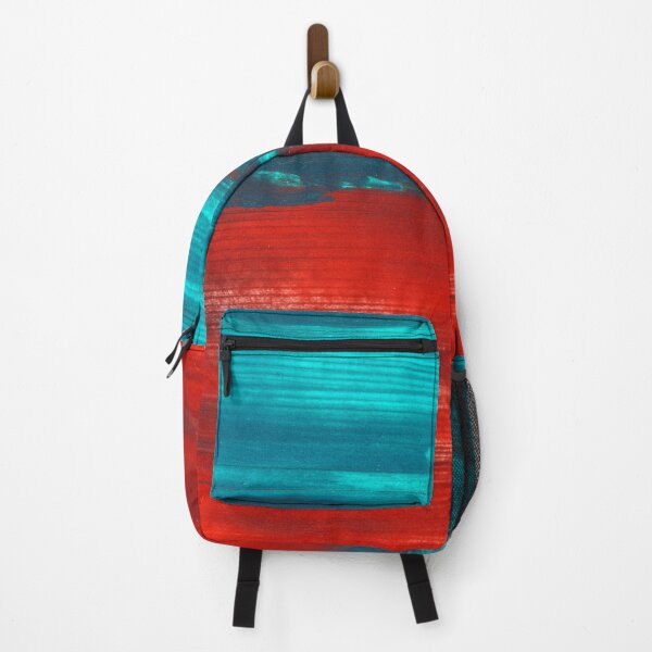 Item preview, Red Turquoise Abstract Paint Art  designed and sold by Tshirtstory.